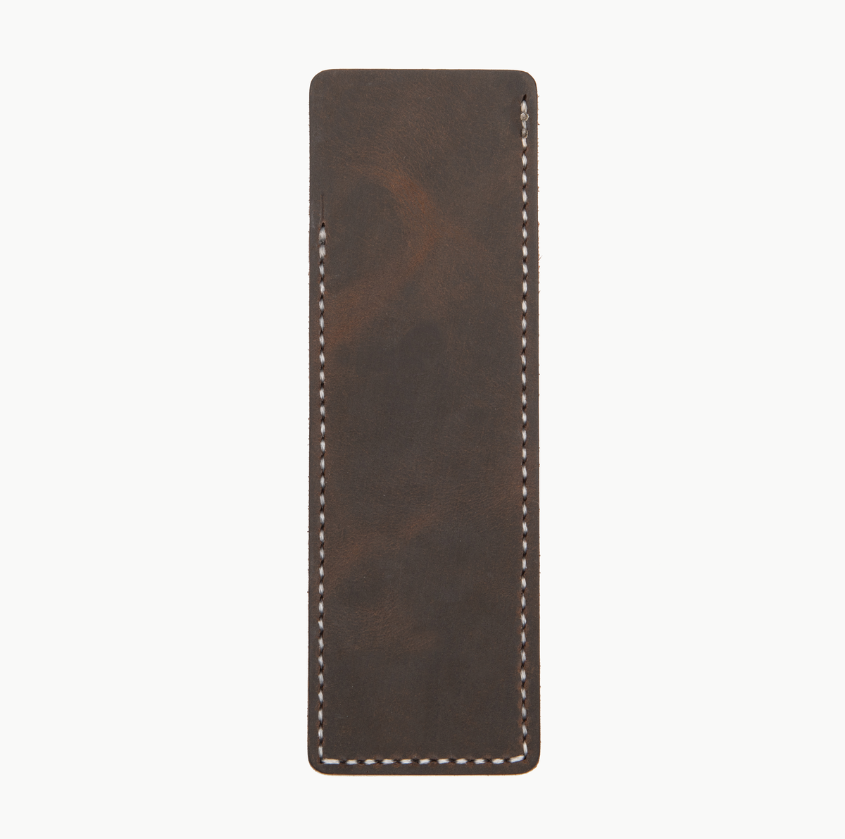 Comb Sleeve dark brown leather