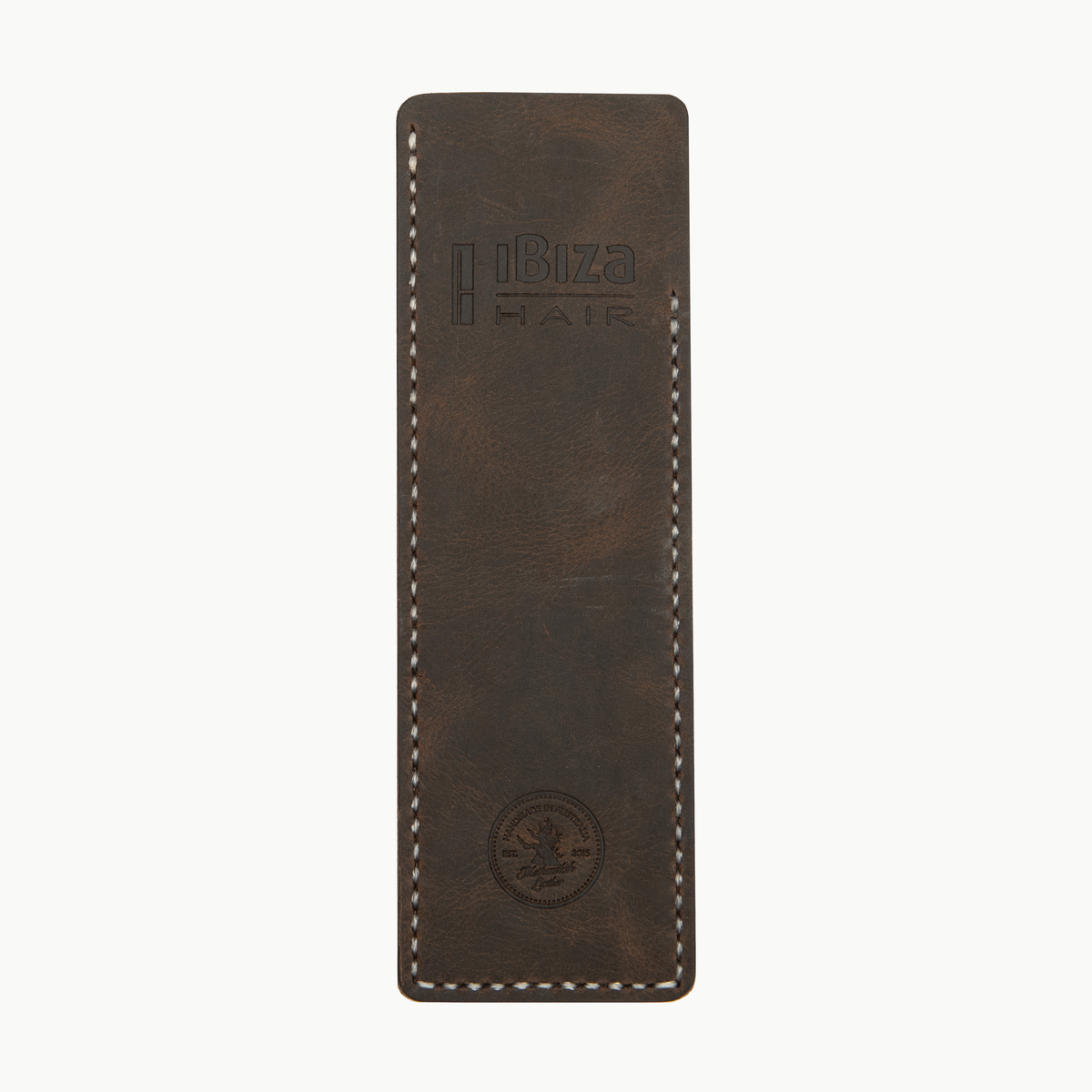 Comb Sleeve dark brown leather